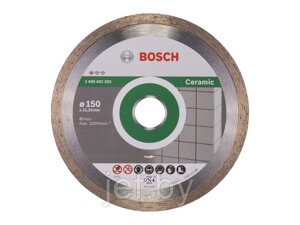 Алмазный круг 150х22 мм по керамике сплошн. STANDARD FOR CERAMIC сухая резка BOSCH 2608602203