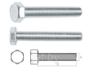 Болт М10х30 мм шестигранный цинк (20 кг) STARFIX SM-17483-20