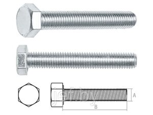 Болт М18х50 мм шестигранный цинк (20 кг) STARFIX SM-25503-20