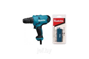 Дрель-шуруповерт DF 0300X3 в коробке + набор бит MAKITA DF0300X3