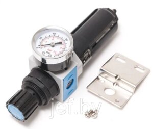 Фильтр-регулятор с индикатором давления для пневмосистем 1/8" FORSAGE F-EW2000-01