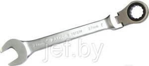 Ключ комбинированный трещоточный с шарниром 27мм PATRON P-75727F