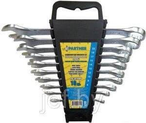 Набор ключей комбинированных 10 предметов в пластиковом держателе PARTNER PA-3010MP