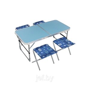 Набор складной стол влагостойкий и 4 стула NIKA ССТ-К2
