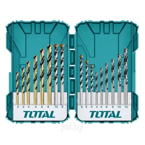 Набор сверл по металлу, бетону и дереву (16 шт) TOTAL TACSDL11601