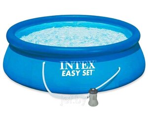 Надувной бассейн Easy Set 396х84 см + фильтр-насос INTEX 28142NP