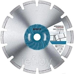 Алмазный круг 115х22 мм по абразив. матер. сегмент. ABRASIVE сухая резка BOSCH 2608600242
