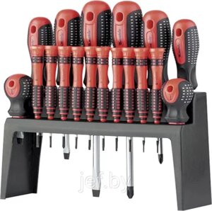 Набор отверток Fusion на полке 18 шт. PH + SL + Torx CrV 3к рукоятка MATRIX 11452
