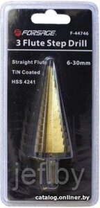 Сверло ступенчатое TIN HSS 4241(6-30мм) FORSAGE F-44746