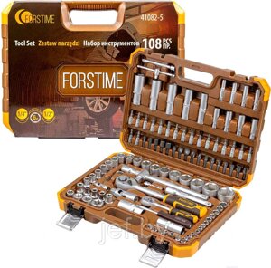 Набор инструмента 108 предметов 1/2'',1/4'' FORSTIME FT-41082-5