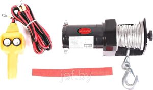 Лебедка автомобильная 0.9т 12v стальной трос d4.5мм ROCKFORCE RF-TRH92000