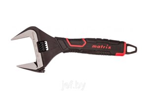 Ключ разводной тонкие губки фосфатированный 2-х комп рукоятка 250 мм CrV PRO MATRIX 15578