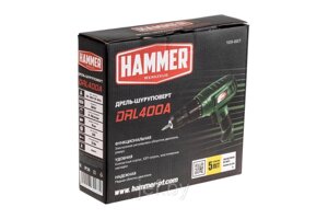 Шуруповерт сетевой FLEX DRL400A HAMMER 59315