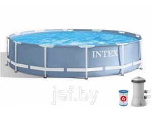 Каркасный бассейн Prism Frame круглый 366х76 см + фильтр-насос INTEX 26712NP