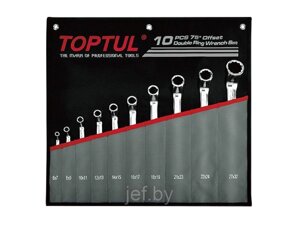 Набор ключей накидн. 6-27мм 75° 10 шт TOPTUL GPCI1001