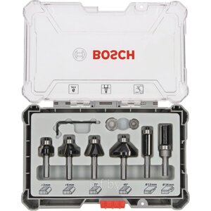 Набор кромочных фрез 8 мм 6шт BOSCH 2607017469