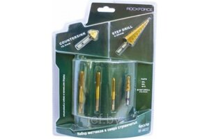 Набор метчиков и сверел ступеньчатых 6 предметов ROCKFORCE RF-44731