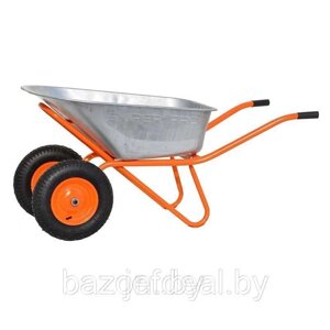 Тачка строительная 2х130 EXPERT PRO (до 130 л, до 350 кг, 2x4.00-8, пневмо, ось 20*80) SKIPER