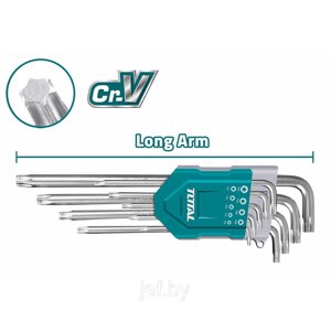 Набор ключей Torx (9 шт) TOTAL THT106392