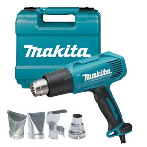Термовоздуходувка HG 6030 K в чем. + набор сопл (1800 Вт) MAKITA HG6030K