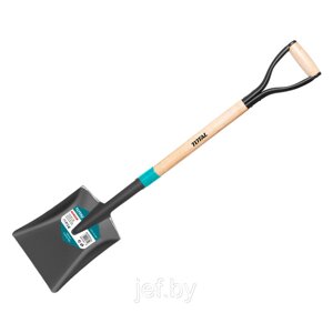 Лопата стальная с деревянным черенком TOTAL THTHW0102