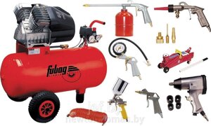 Компрессор масляный коаксиальный AUTO MASTER KIT 10 предметов FUBAG 45681953