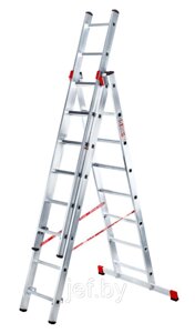 Лестница секционная 230/502/257 см 3х9 ступеней NV3230 НОВАЯ ВЫСОТА 3230309