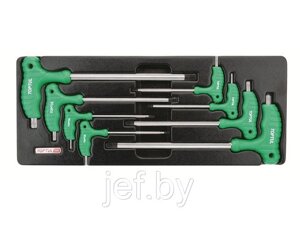 Набор-сет ключей L-TYPE TORX т10-т50 8шт 434х176мм TOPTUL GAAT0804
