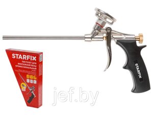Пистолет для монтажной пены (в комплекте 2 насадки) STARFIX SM-63252-1