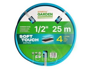Шланг поливочный 1/2" 25м garden SOFT TOUCH (4 слоя) startul ST6040-1/2-25