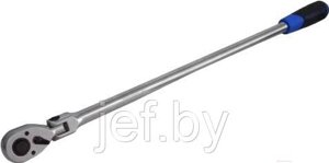 Трещотка реверсивная удлиненная шарнирная с резиновой ручкой 1/4" L-300м 72 зуба FORSAGE F-802218L