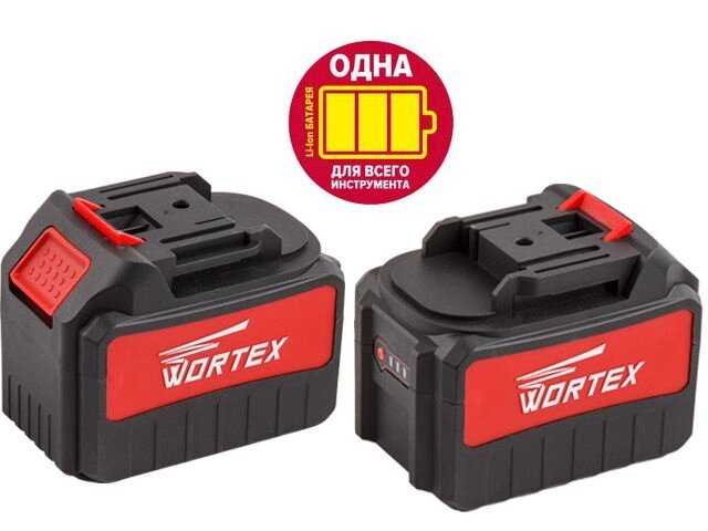 Аккумулятор WORTEX CBL 1860 18.0 В, 6.0 А/ч, Li-Ion ALL1 (18.0 В, 6.0 А/ч) (CBL18600029) от компании Techno Mops - фото 1