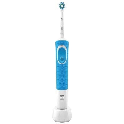 Электрическая зубная щетка Braun Oral-B Vitality 100 Cross Action  (D100.413.1) голубой от компании Techno Mops - фото 1