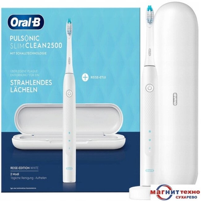 Электрическая зубная щетка Oral-B Pulsonic Slim Clean 2500 (белый) от компании Techno Mops - фото 1