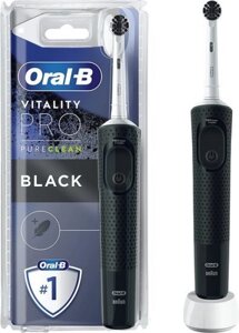 Электрическая зубная щетка Oral-B Vitality Pro D103.413.3 Precision Clean Charcoal PureClean 4210201427759 (черный)