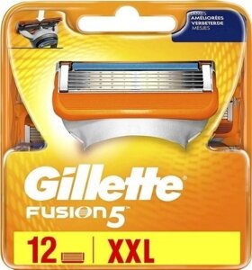 Сменные кассеты для бритья Gillette Fusion5 (12 шт)