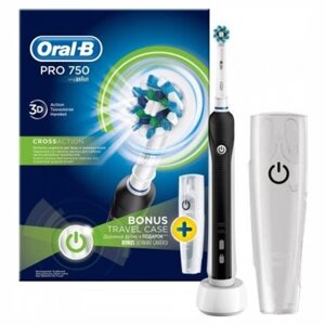 Электрическая зубная щетка Braun Oral-B PRO 750 Black Cross Action (D16.513. UX)