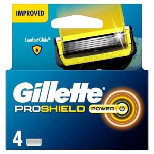 Сменные кассеты для бритья Gillette Fusion5 Proshield Power (4 шт) 7702018585687