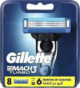 Сменные кассеты для бритья Gillette Mach3 Turbo 8 шт.