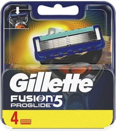 Сменные кассеты для бритья Gillette Fusion5 Proglide (4 шт) от компании Techno Mops - фото 1