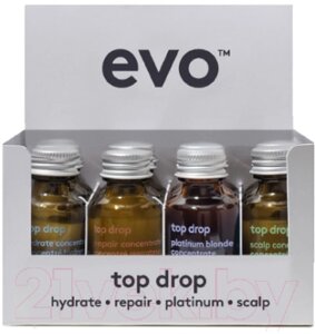 Ампулы для волос Evo Top Drop Taster Box Увлажнение+Восстановление+Платинум блонд