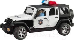 Автомобиль игрушечный Bruder Jeep Wrangler Unlimited Rubicon Полиция с фигуркой / 02-526