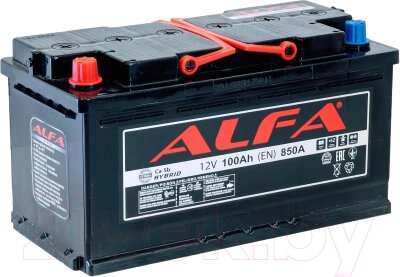 Автомобильный аккумулятор ALFA battery Hybrid L / AL 100.1 от компании Товары с доставкой на дом. Top-shop. - фото 1