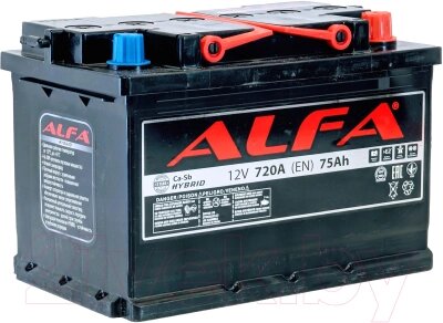 Автомобильный аккумулятор ALFA battery Hybrid R / AL 75.0 от компании Товары с доставкой на дом. Top-shop. - фото 1