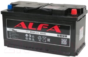 Автомобильный аккумулятор ALFA battery Standart L 850A / 6CT-100L