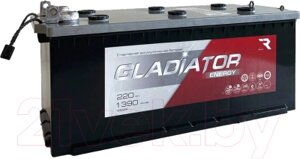 Автомобильный аккумулятор Gladiator Energy 220 4 Рус 1390A клемма болт с бортом