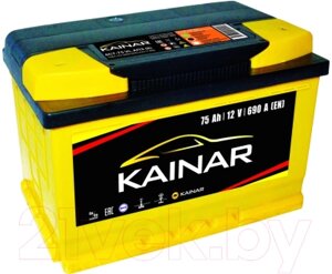 Автомобильный аккумулятор Kainar 75 R+ низкий / 075 12 20 02 0141 05 06 0 L