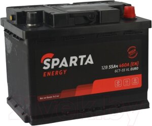 Автомобильный аккумулятор SPARTA Energy 6СТ-55 Евро 460A