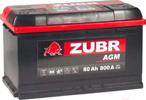 Автомобильный аккумулятор Zubr AGM R+