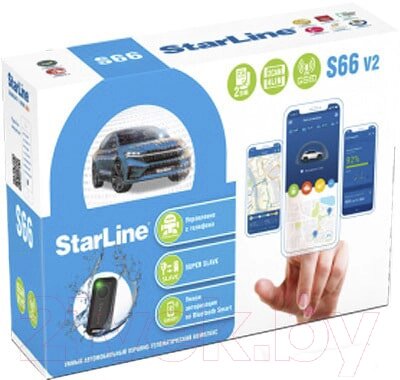 Автосигнализация StarLine S66ВТ GSM v2 от компании Товары с доставкой на дом. Top-shop. - фото 1